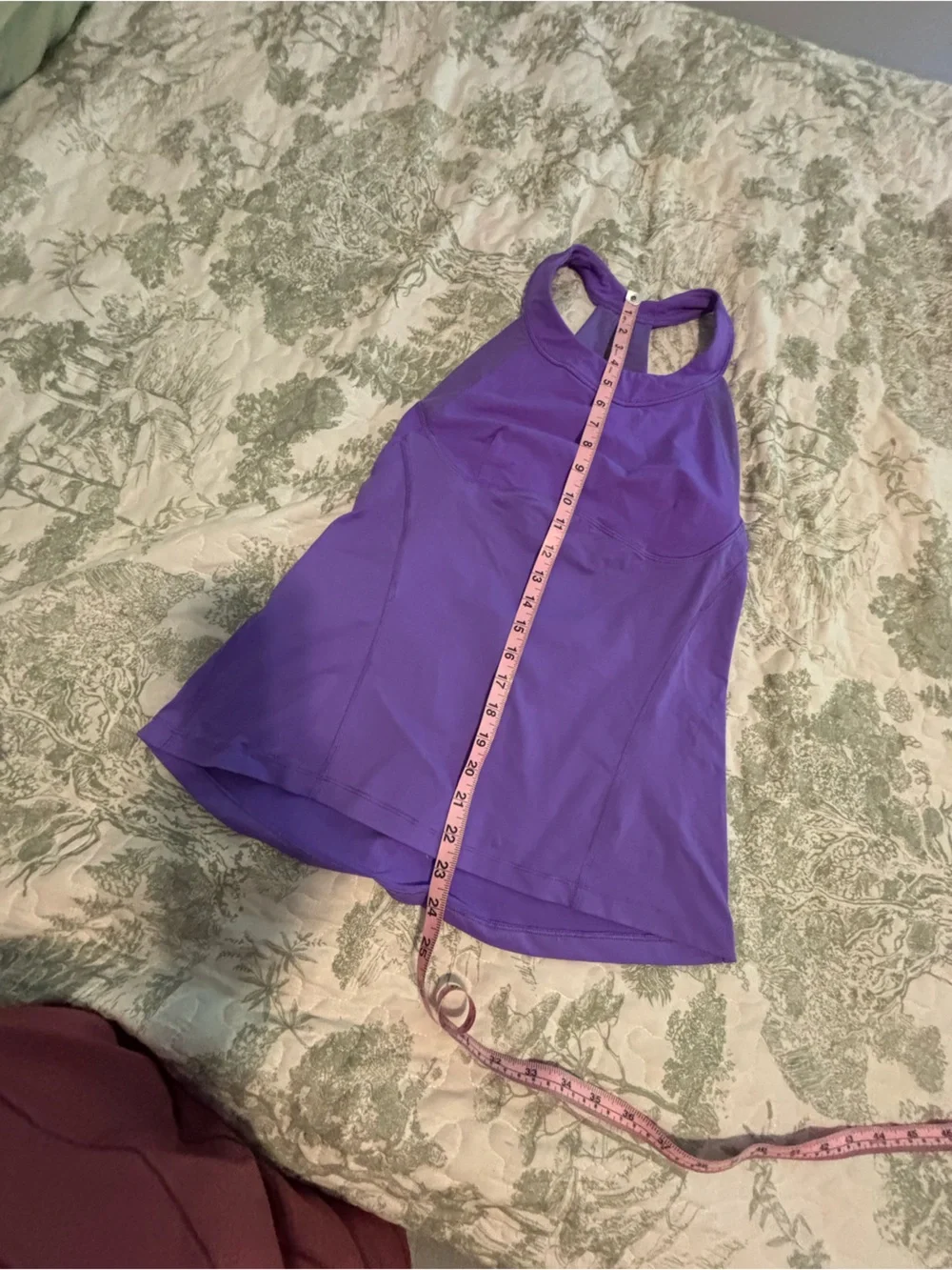 lululemon sz 10 Make It Count Tank Top Purple Racerback cutout vtg 2013 workout
